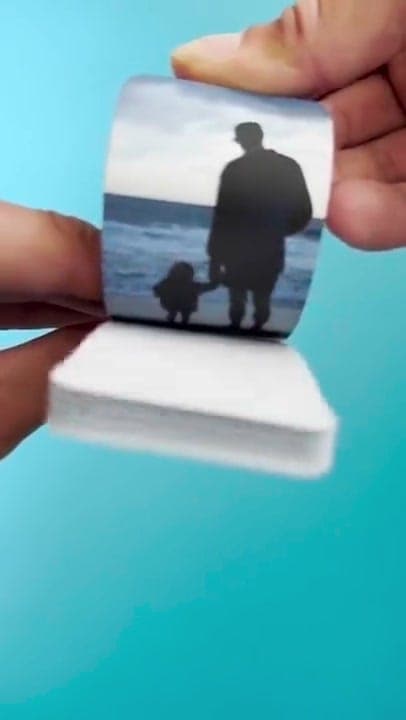 Sentimental flipbook gift for first time dad