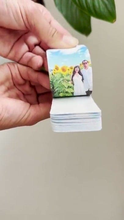 Flipbook for couple s keepsake box